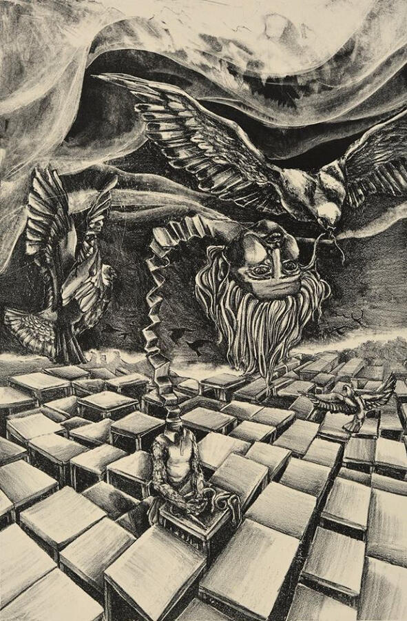 "Treasure Troll", 2016 | lithograph