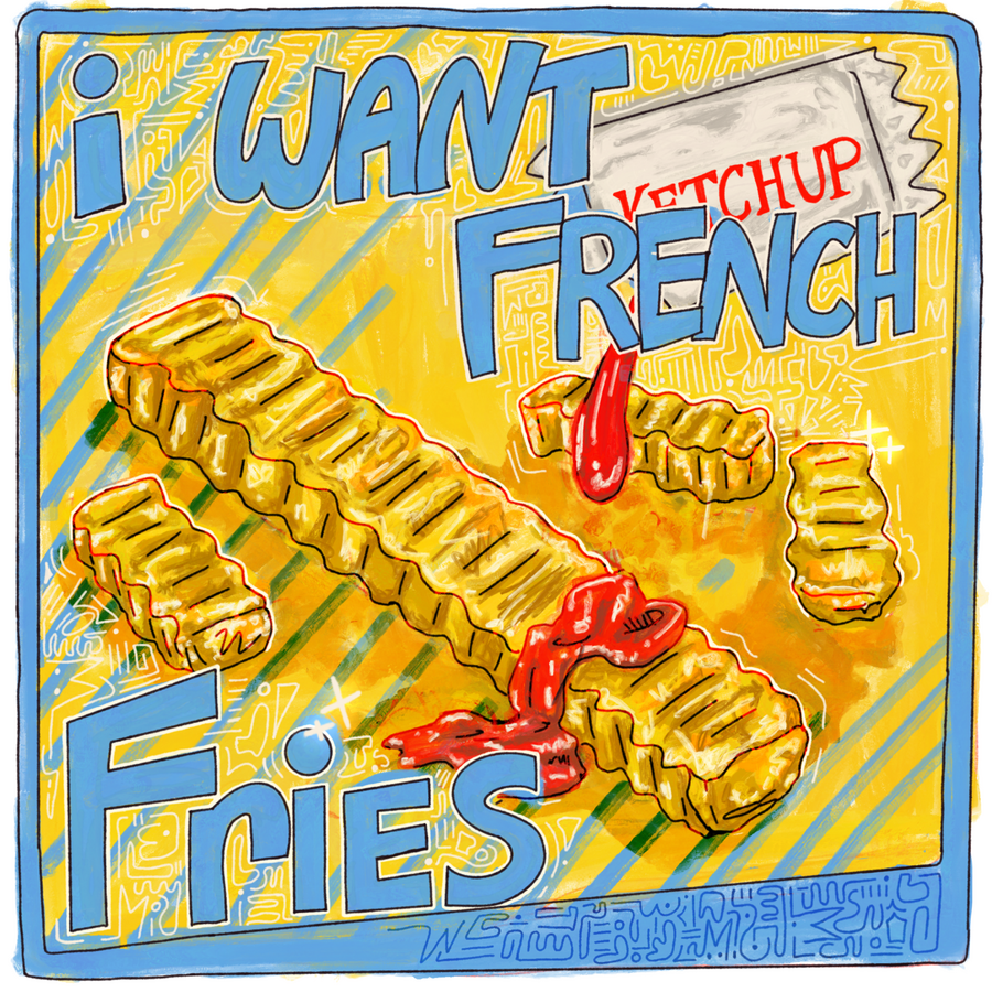 "i want french fries", 2026 | digital illustration