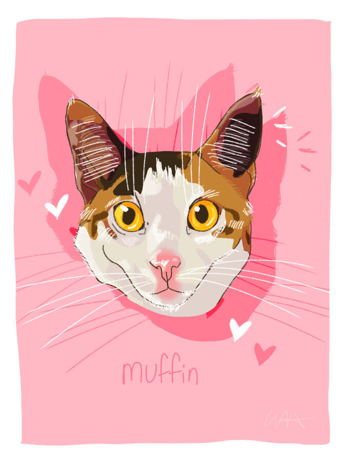 “muffin”, 2025 | digital painting