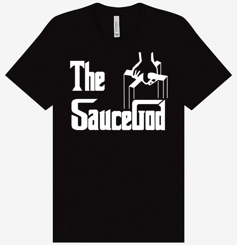 "The Sauce God - Antonio Rossi", 2024 | t-shirt design
